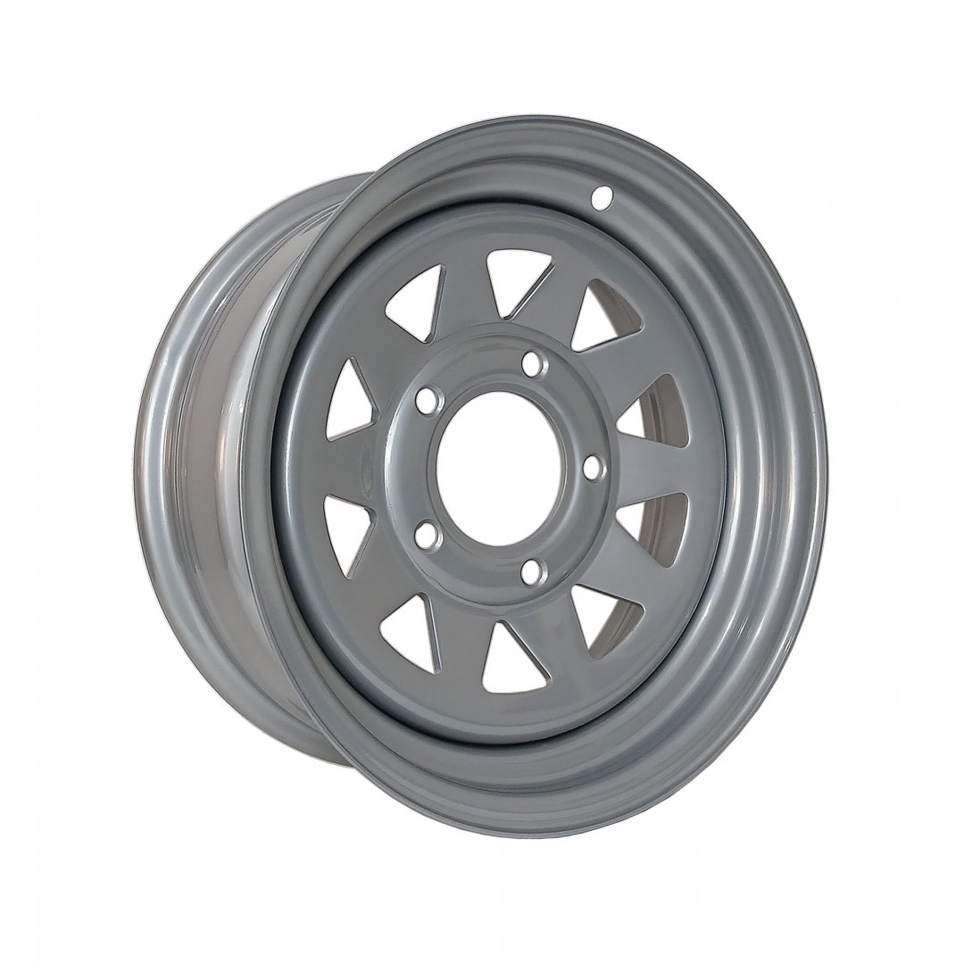 Roda de Aço Para Caminhonetes 5 Furos Modelo F1000 - Janela Triângulo