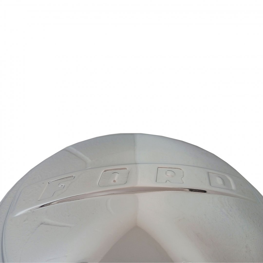 Calota de Ferro Abaulada Ford Cromada com Emblema