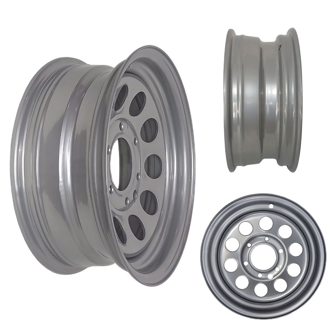 Roda de Aço para Caminhonete A10, C10 e D10 - Janelas Bola