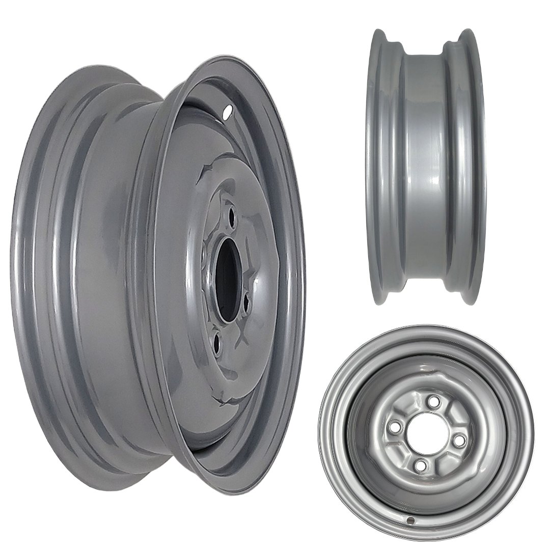 Roda de Aço para Porsche Fusca e Brasília - Sem Janelas