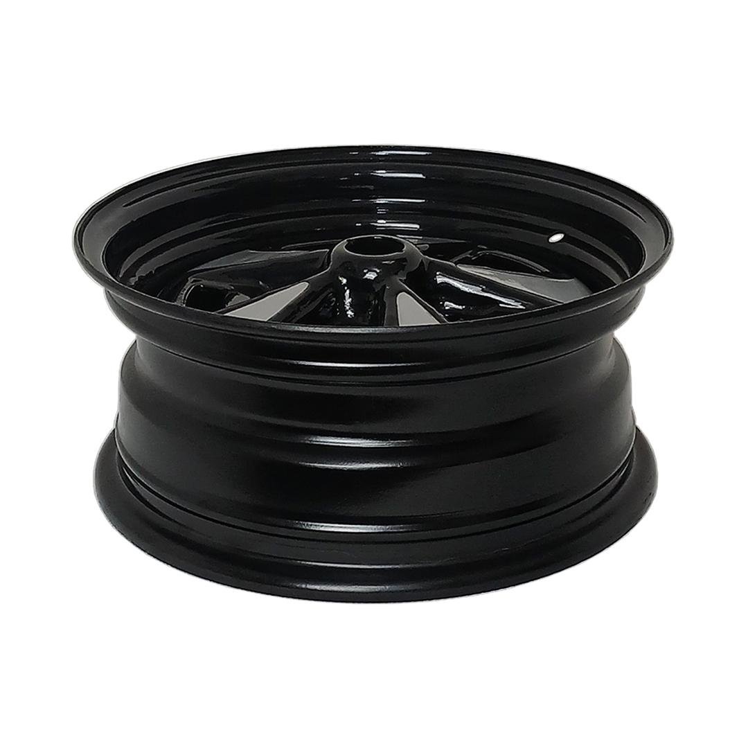 Roda de Aço para Opala SS - Preto com Prata