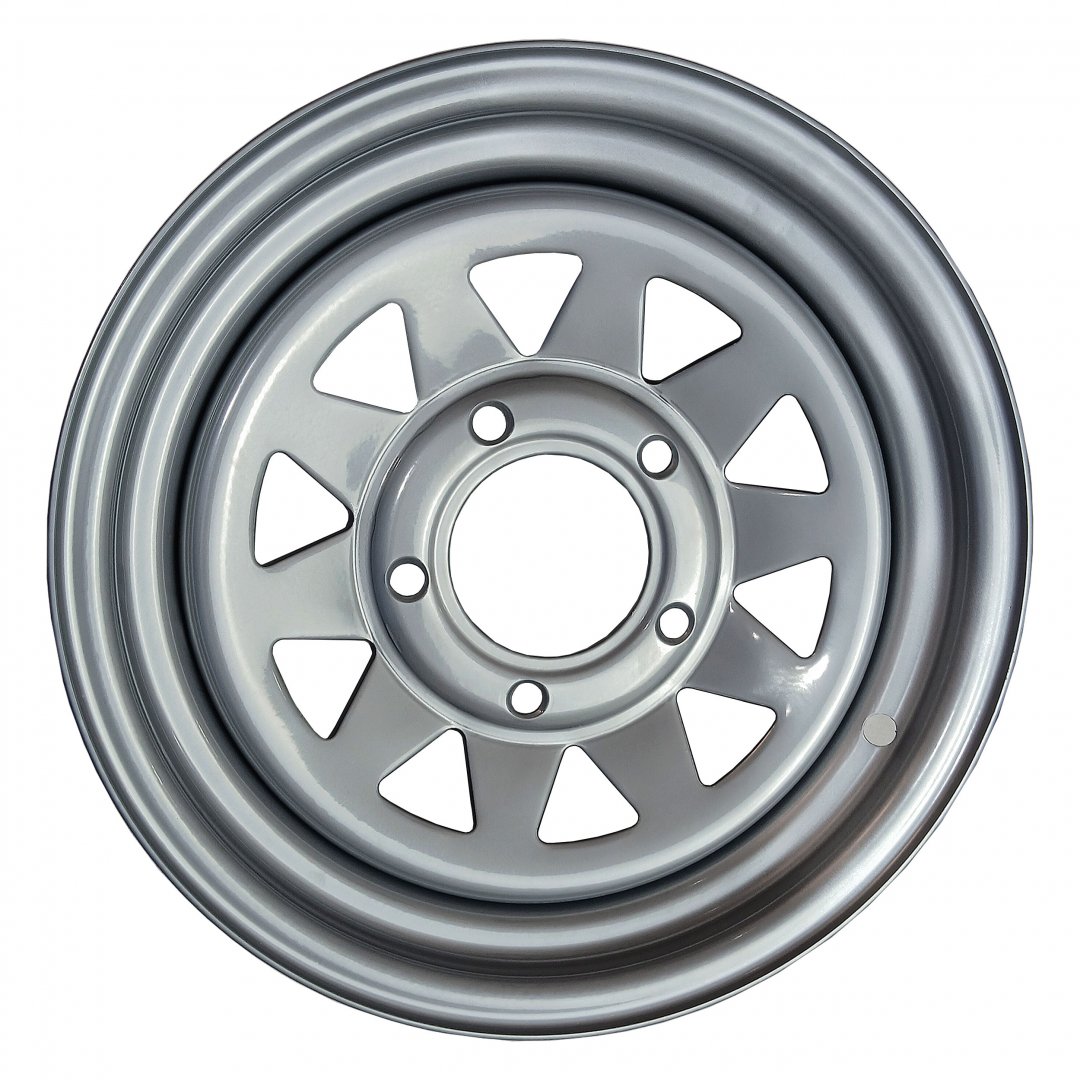 Roda de Aço Para Caminhonetes 5 Furos Modelo F1000 - Janela Triângulo