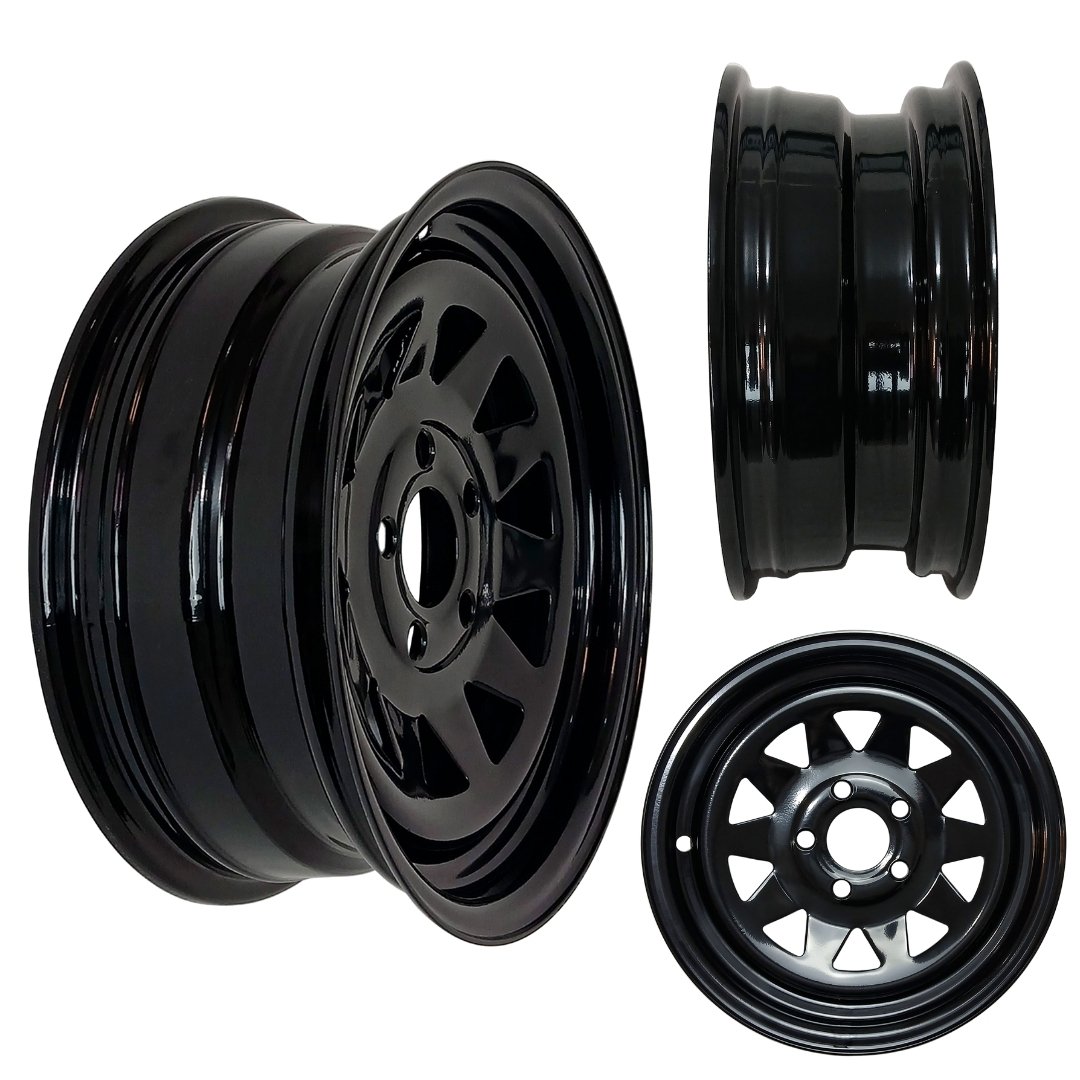 Roda de Aço para Reboques e Carretas Aro 15 Tala 6 Janelas Triângulo