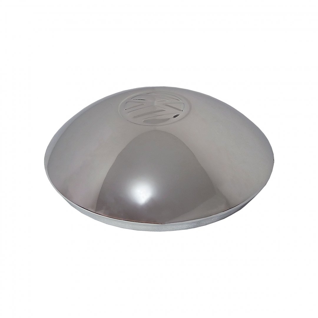 Calota Centro Para Fusca 5 Furos E Kombi Cromada Abaulada