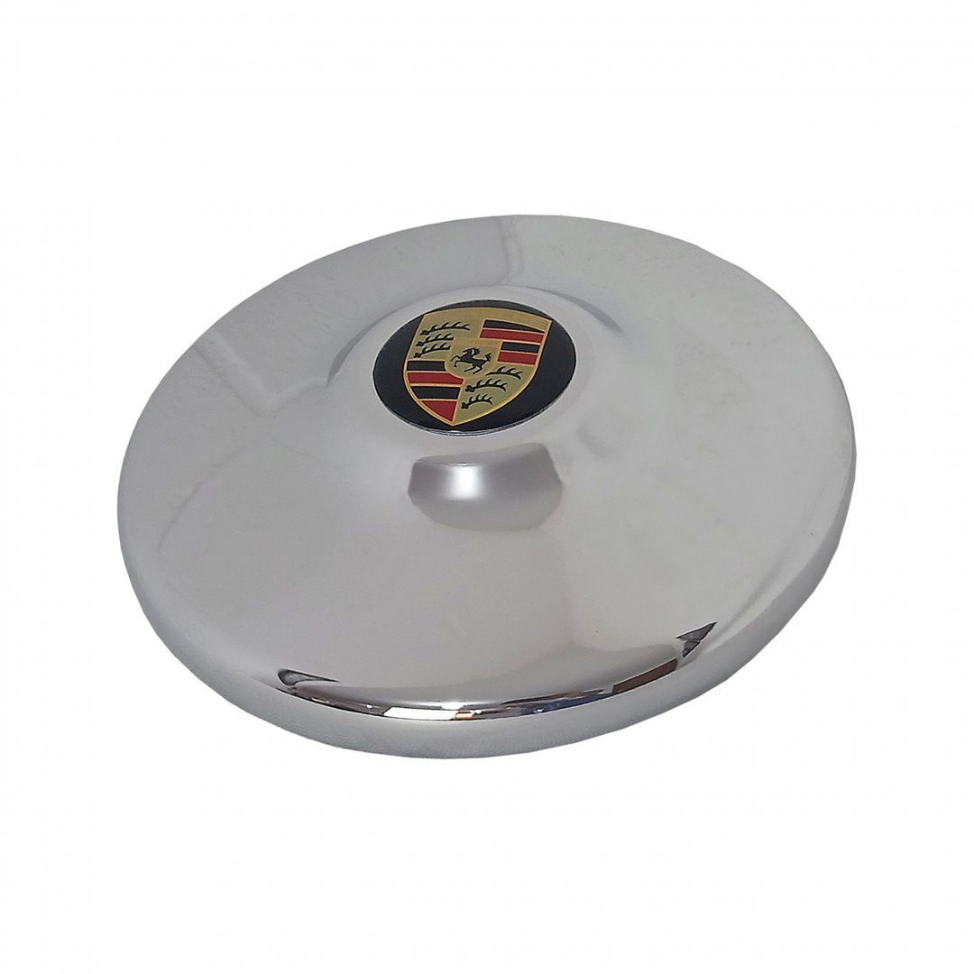 Calota Cromada de Ferro Porsche