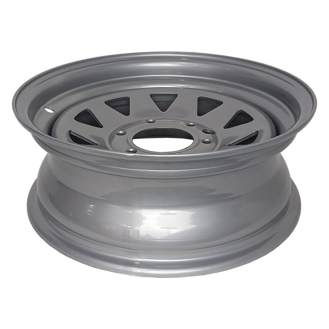 Roda de Aço para Caminhonetes Reboques e Carretas - Janelas Triângulo