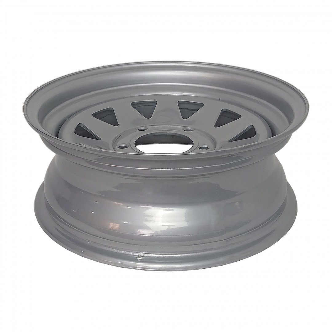 Roda de Aço para Caminhonete 5 Furos Modelo F1000 - Janelas Triângulo
