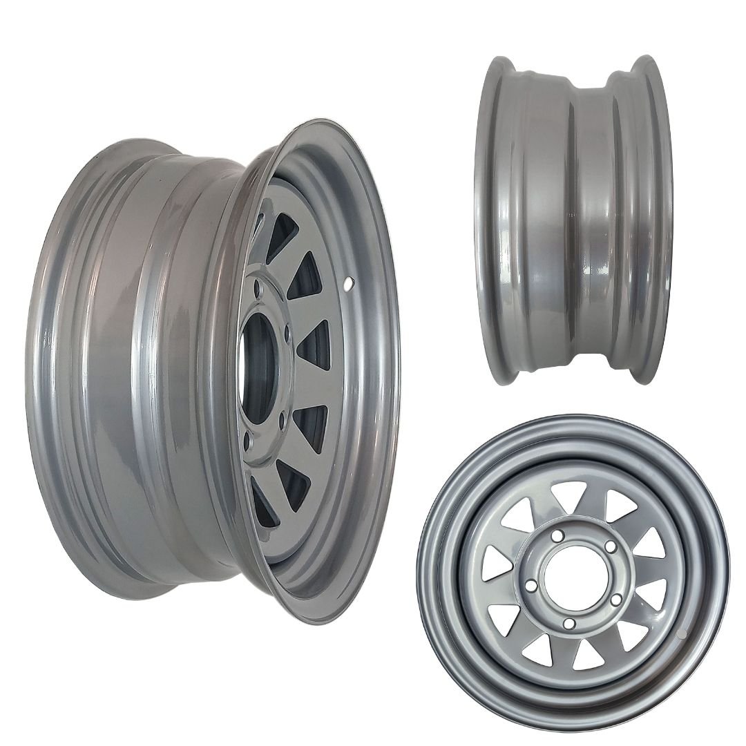 Roda de Aço Para Caminhonetes 5 Furos Modelo F1000 - Janela Triângulo