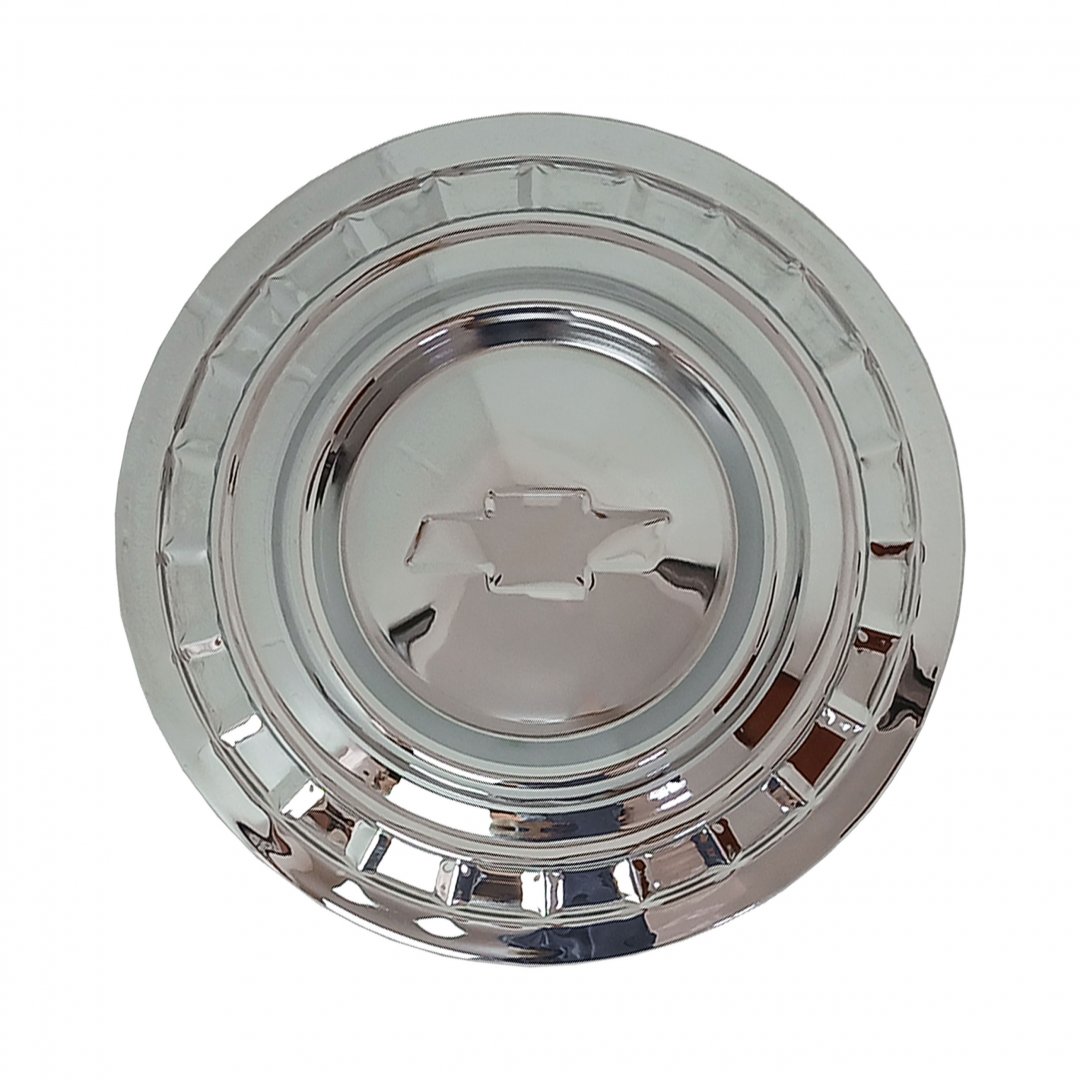 Calota de Ferro Cromada Chevrolet com Emblema