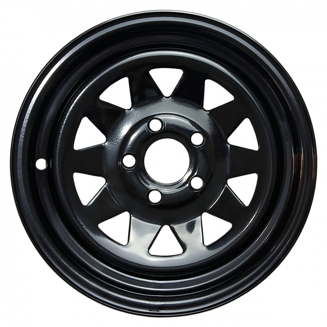 Roda de Aço para Reboques e Carretas Aro 15 Tala 6 Janelas Triângulo